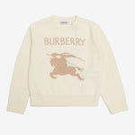 Girls Ivory Knight Print Jumper