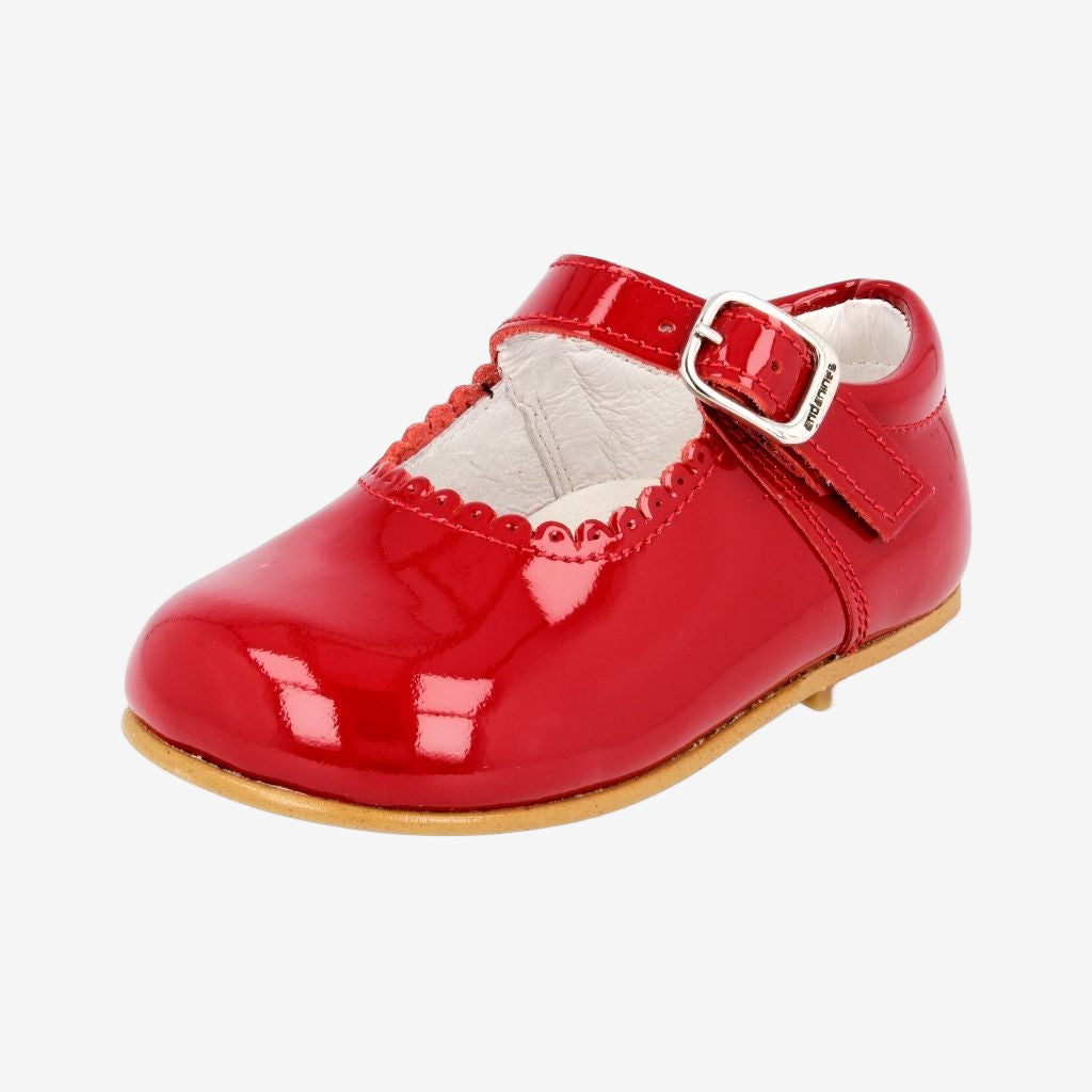 Andanines Red Patent Mary Jane Leather Sole | Casa Childrenswear