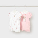 Mayoral Baby Girls Rose 2 Piece Romper Set | Casa Childrenswear