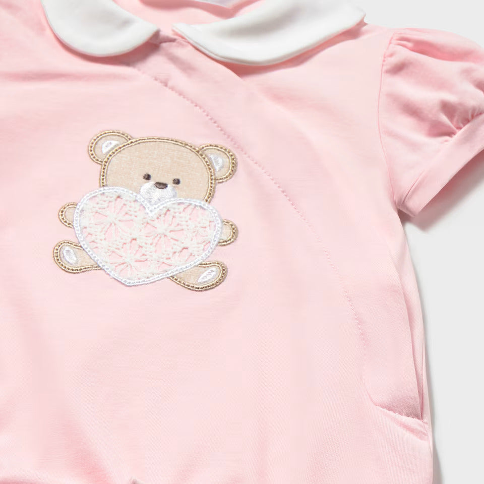 Mayoral Baby Girls Rose 2 Piece Romper Set | Casa Childrenswear