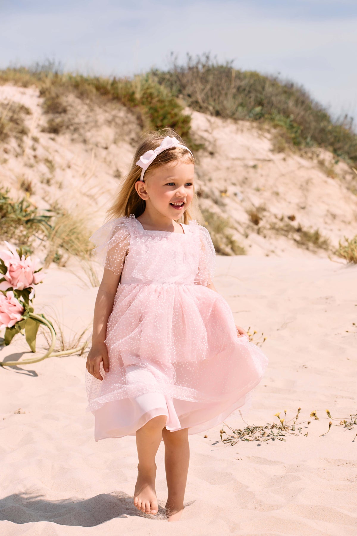 Baby Girl Pink Woven Dress