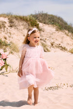 Baby Girl Pink Woven Dress