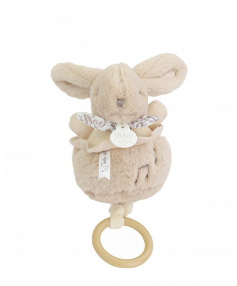 Doudou et Compagnie Beige Rabbit Music Box - 20 cm | Casa Childrenswear