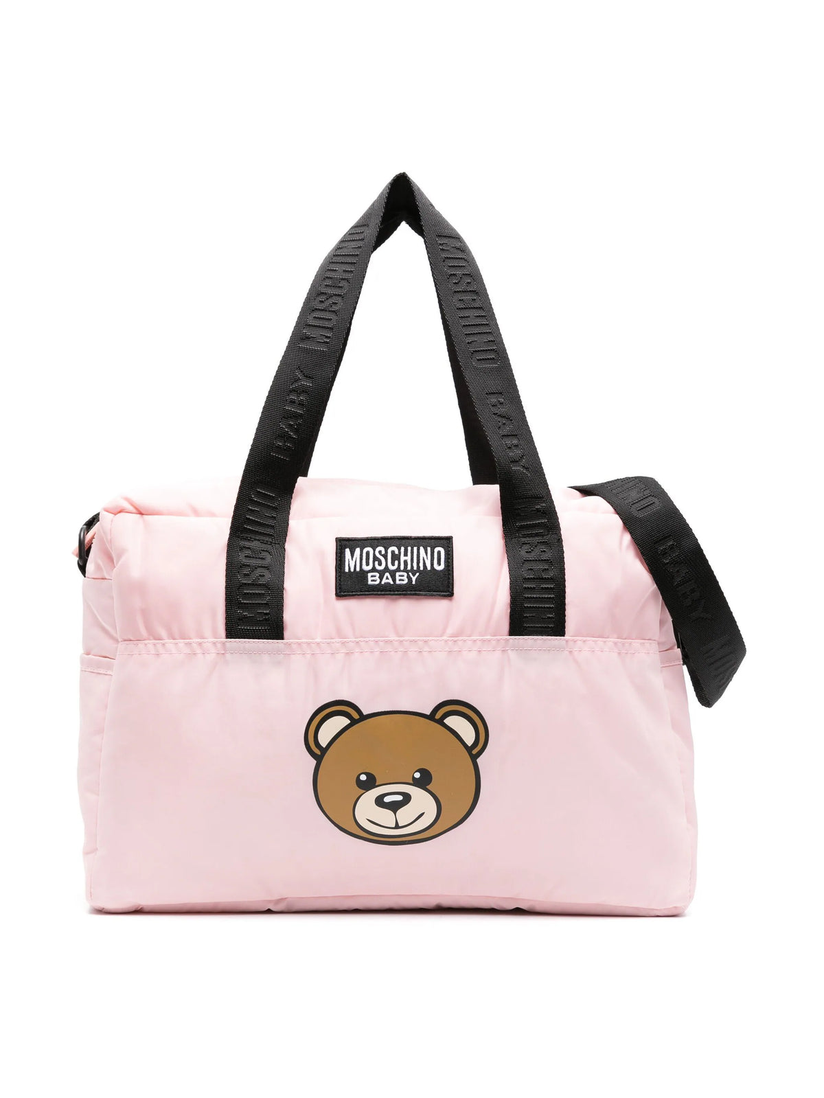 Baby Pink Teddy Logo Changing Bag
