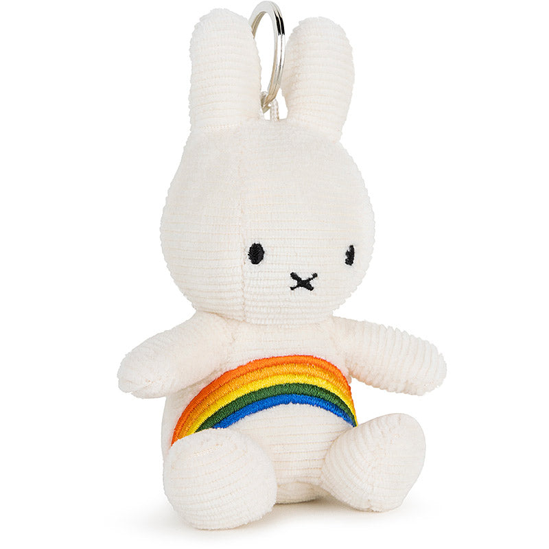 Miffy Corduroy Rainbow Keyring White- 10 cm | Casa Childrenswear