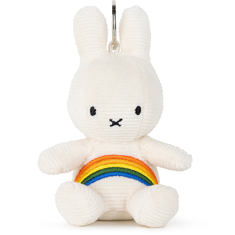 Miffy Corduroy Rainbow Keyring White- 10 cm | Casa Childrenswear