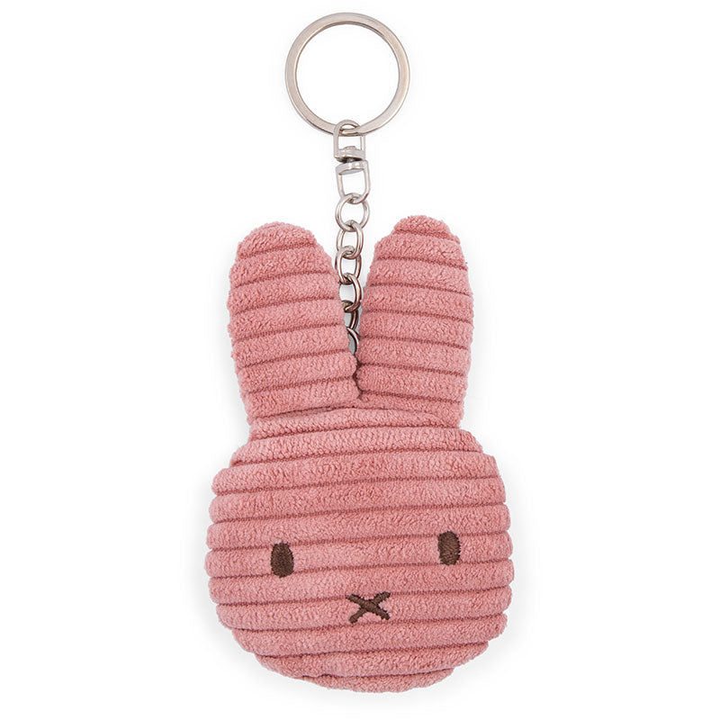 Miffy Flat Corduroy ECO Keyring Dusty Rose - 10 cm