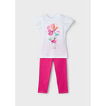 Pink Floral Leggings Set
