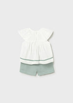 Mayoral Soft Green Short Set | Casa Childrenswear