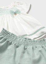 Mayoral Soft Green Short Set | Casa Childrenswear