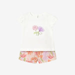 Mayoral Blossom Pink Printed Short Set | Casa Childrenswear