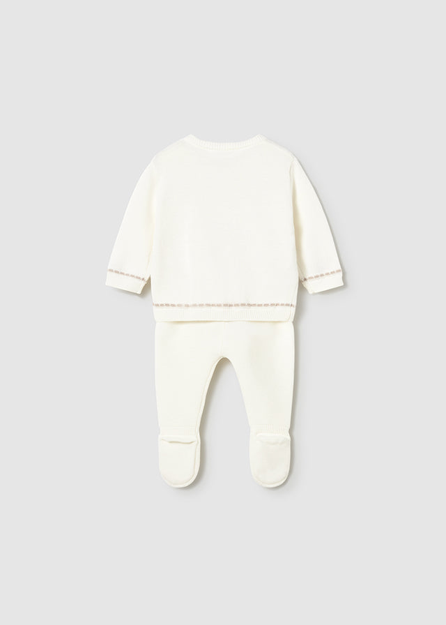 Mayoral Cream Knitted Leg Warmer Set | Casa Childrenswear