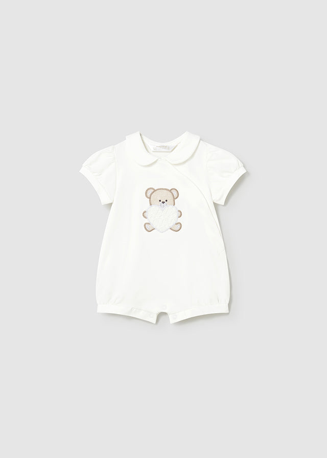 Mayoral Baby Natural 2 Piece Printed Romper Set | Casa Childrenswear