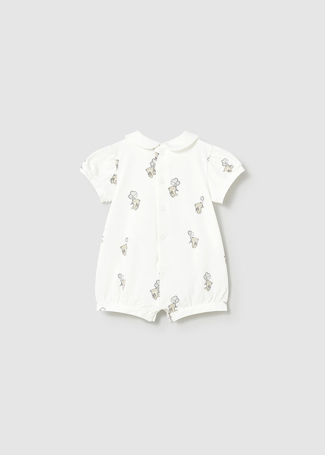 Mayoral Baby Natural 2 Piece Printed Romper Set | Casa Childrenswear