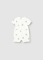 Mayoral Natural Bear Prints 2 Piece Romper Set | Casa Childrenswear