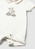 Mayoral Natural Bear Prints 2 Piece Romper Set | Casa Childrenswear