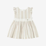 Mayoral Hazelnut Striped Dress | Casa Childrenswear