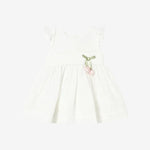 Mayoral Natural Dress with Lace Trim | Casa Childrenswear