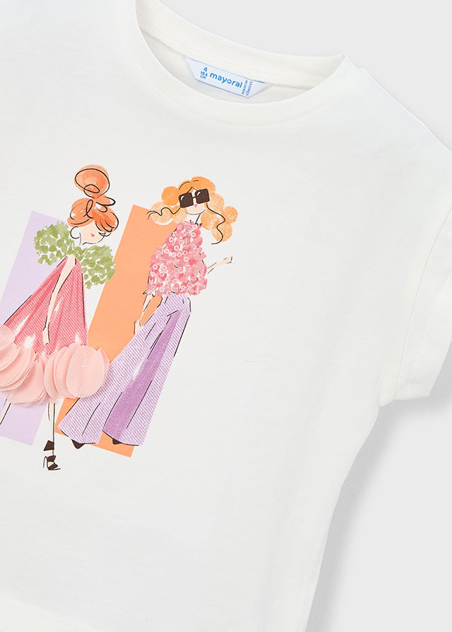Mayoral Pink Friends T-Shirt | Casa Childrenswear