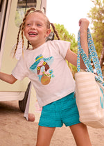 Mayoral Pacific Blue Knitted Short Set | Casa Childrenswear