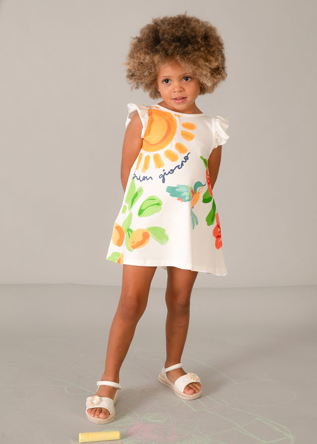 Mayoral Natural Summer Dress | Casa Childrenswear