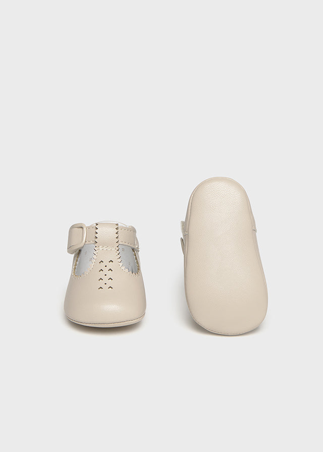 Mayoral Beige Soft Sole Baby Shoes | Casa Childrenswear