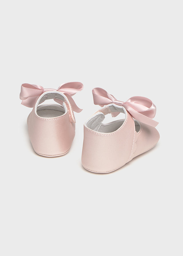 Mayoral Tulip Rose Mary Jane Soft Sole Shoe with Bow | Casa Childrenswear