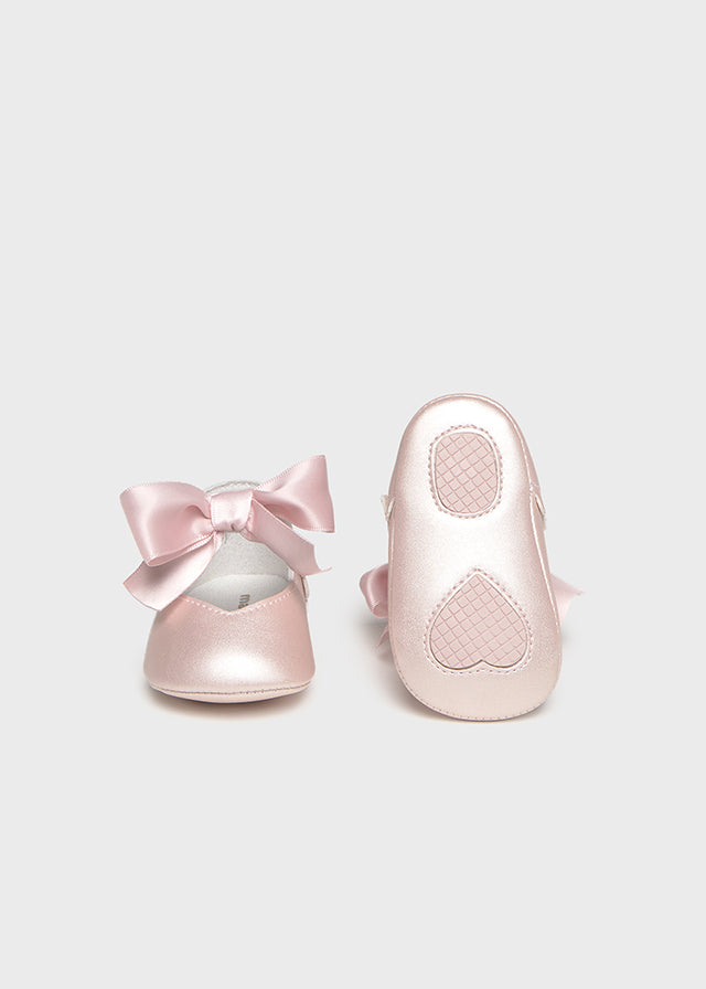 Mayoral Tulip Rose Mary Jane Soft Sole Shoe with Bow | Casa Childrenswear