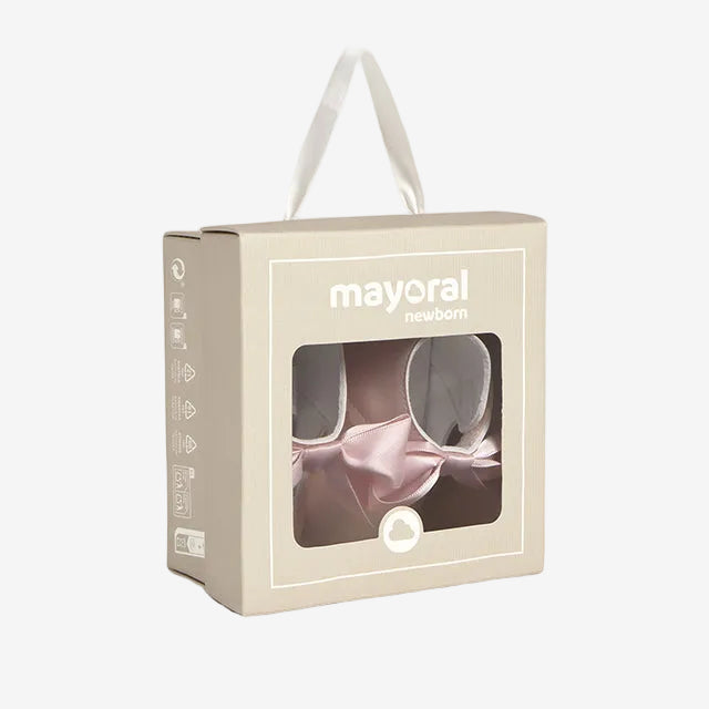 Mayoral Tulip Rose Mary Jane Soft Sole Shoe with Bow | Casa Childrenswear