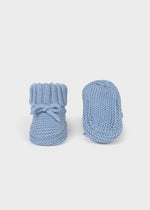 Mayoral Blue Knit Booties | Casa Childrenswear