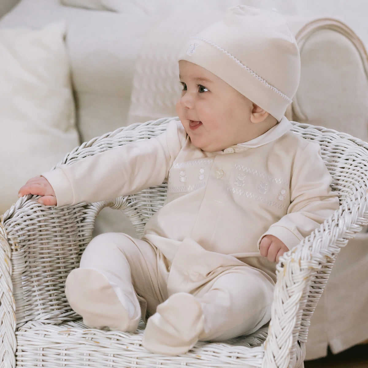 Jesse Babygrow with Teddy Panel & Hat