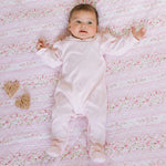 Jenna Babygrow with Floral Hearts