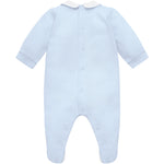 Emile et Rose Lionel Pale Blue Bunny Babygrow | Casa Childrenswear