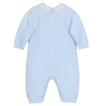 Emile et Rose Munro Blue Knitted Babygrow | Casa Childrenswear