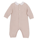 Emile et Rose Munro Beige Knitted Babygrow | Casa Childrenswear