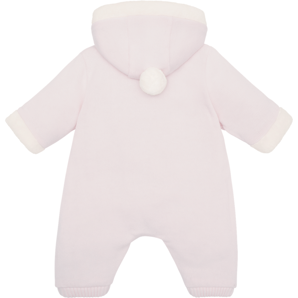 Kirsten Pink Fur Trim Pramsuit