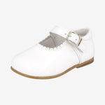 Andanines White Patent Mary Jane Leather Sole | Casa Childrenswear