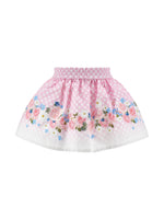 Monnalisa Girls Flower Print Skirt | Casa Childrenswear
