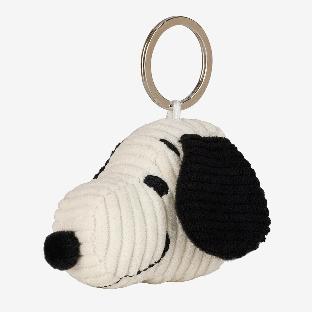 Miffy Snoopy Head Corduroy Cream Keyring - 4.5cm | Casa Childrenswear