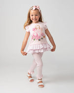 Girl Pink Holiday Essentials Legging Set