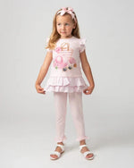 Girl Pink Holiday Essentials Legging Set
