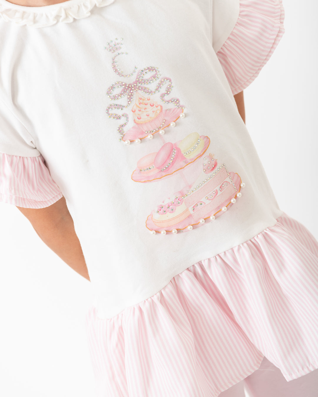 Pink English Summer Legging Set