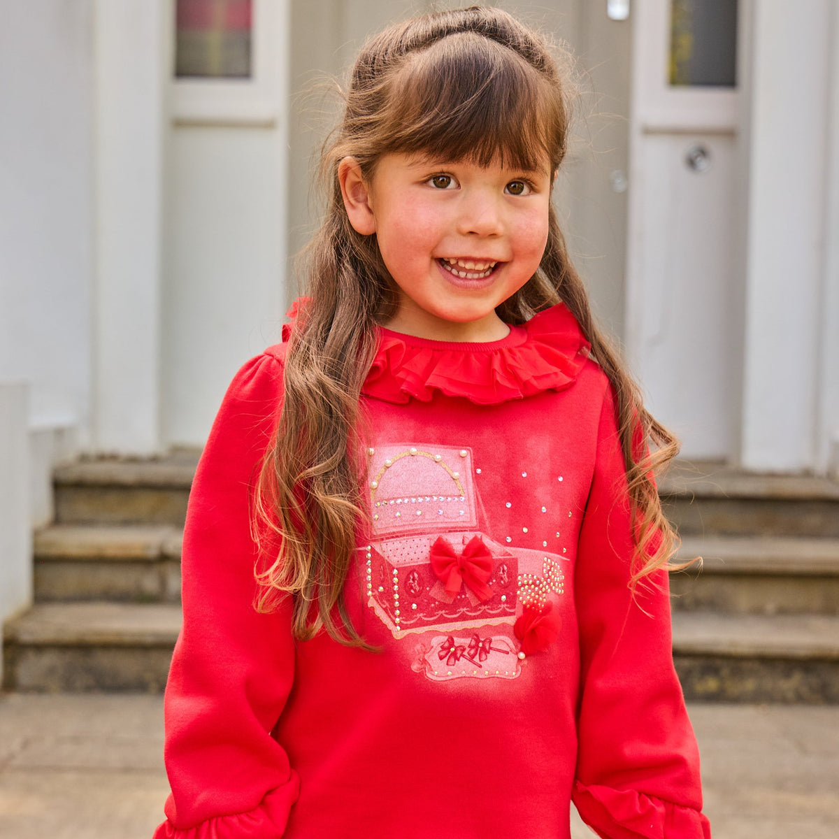 Jewellery Box Red Sweat Dress