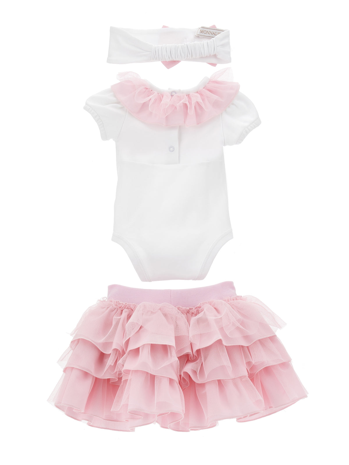 Baby Girls Rose Tulle Dress with Bow