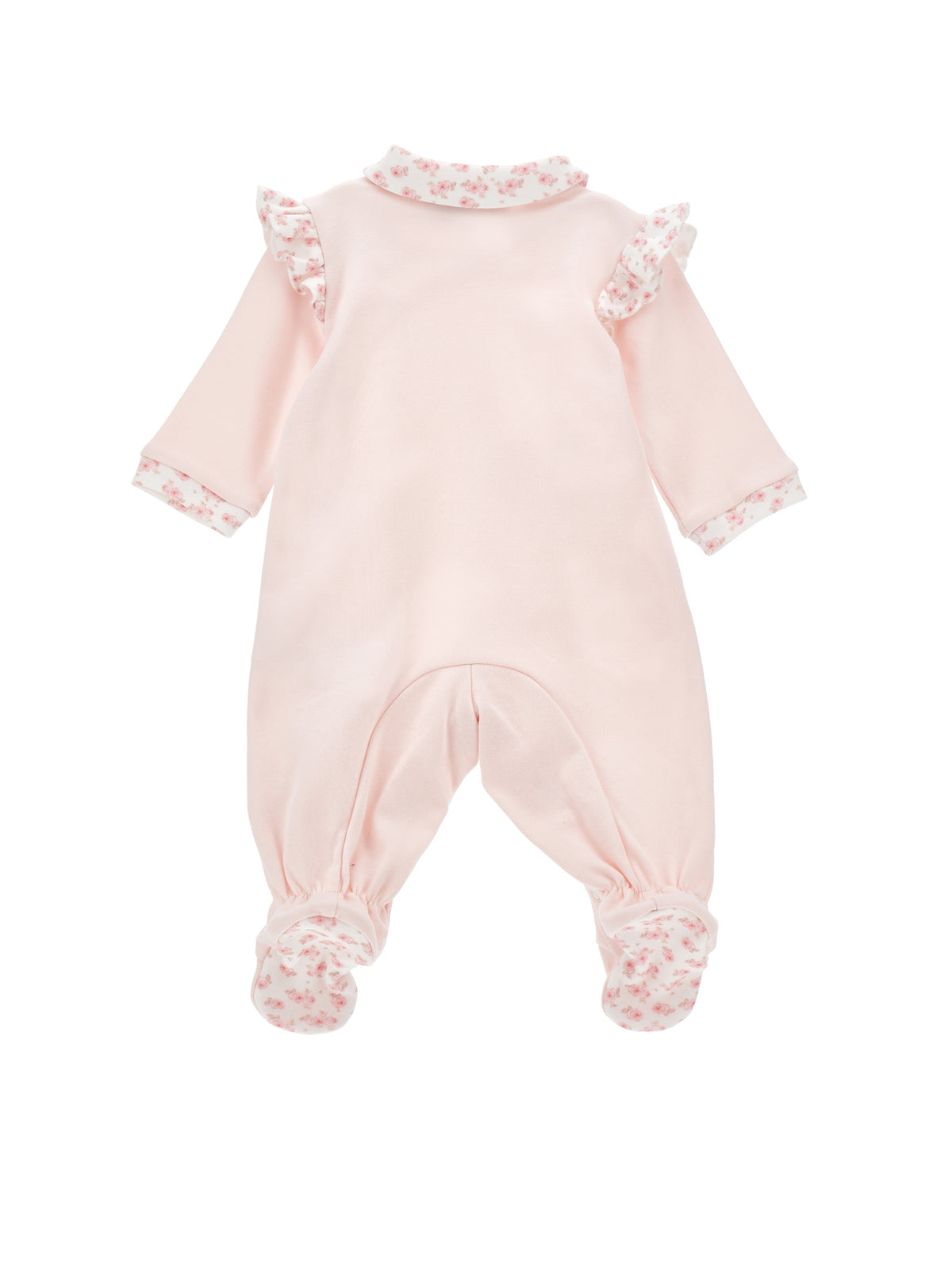 Pink Teddy Doggy Print Romper