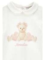 Baby Girls White Teddy Babygrow