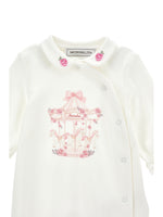 Baby Girls White Carousel Babygrow