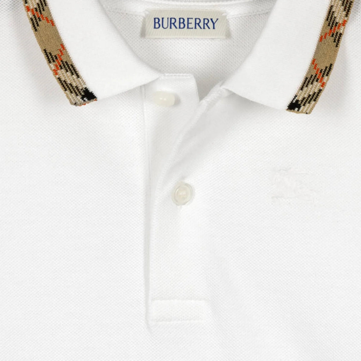 Boys Long Sleeve White Polo