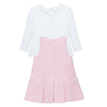 Girls Pink T-Shirt & Dress Set