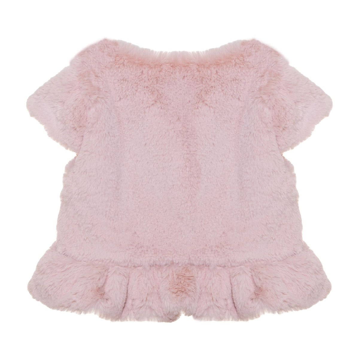 Baby Girls Pink Woven Vest